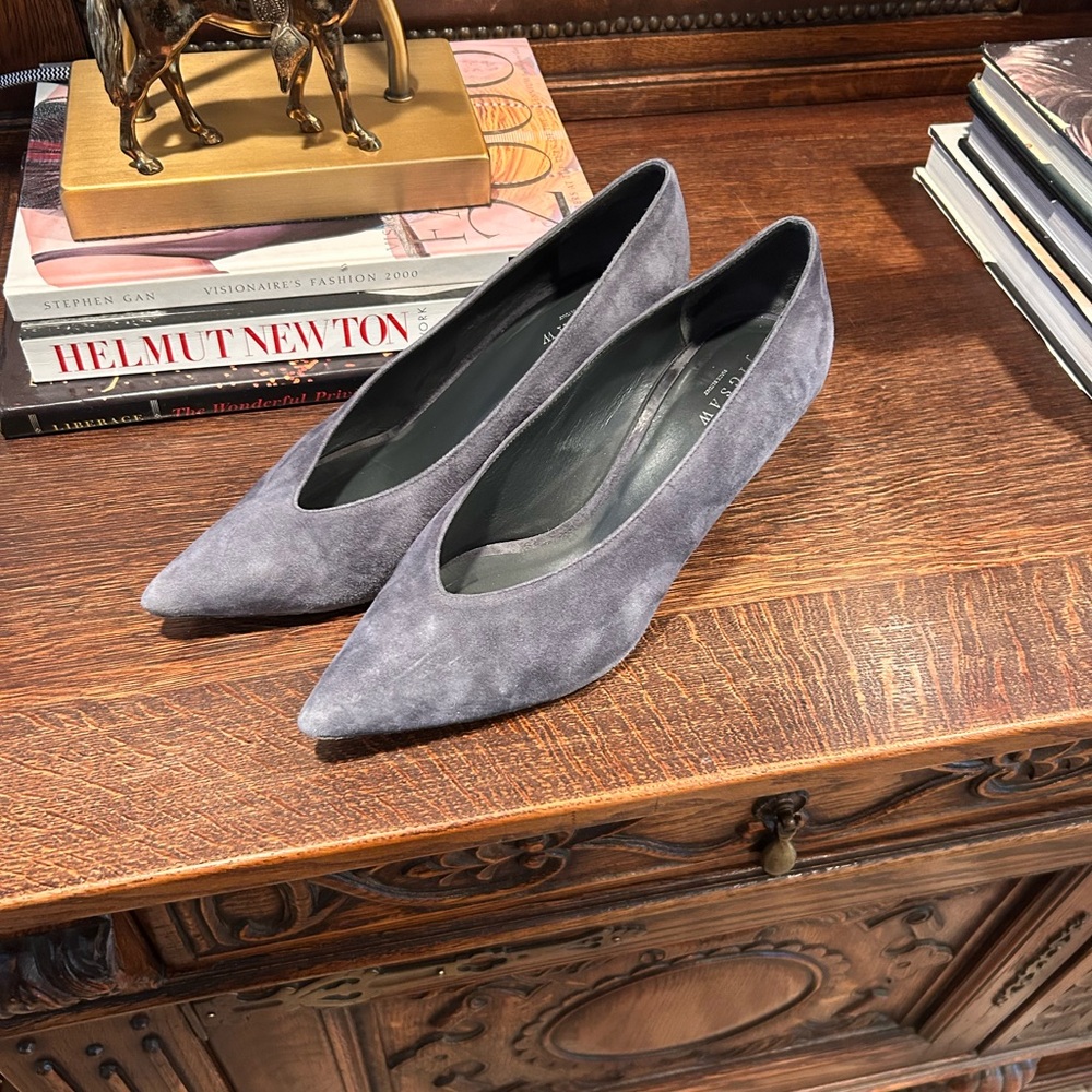 Jigsaw Gray Suede Women's Shoes